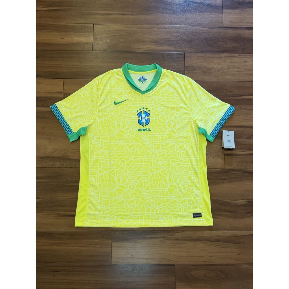 Nike Brazil 2023/24 Home Jersey Kit Brasil CBF Yellow FJ4284-706 Men's Size 2XL